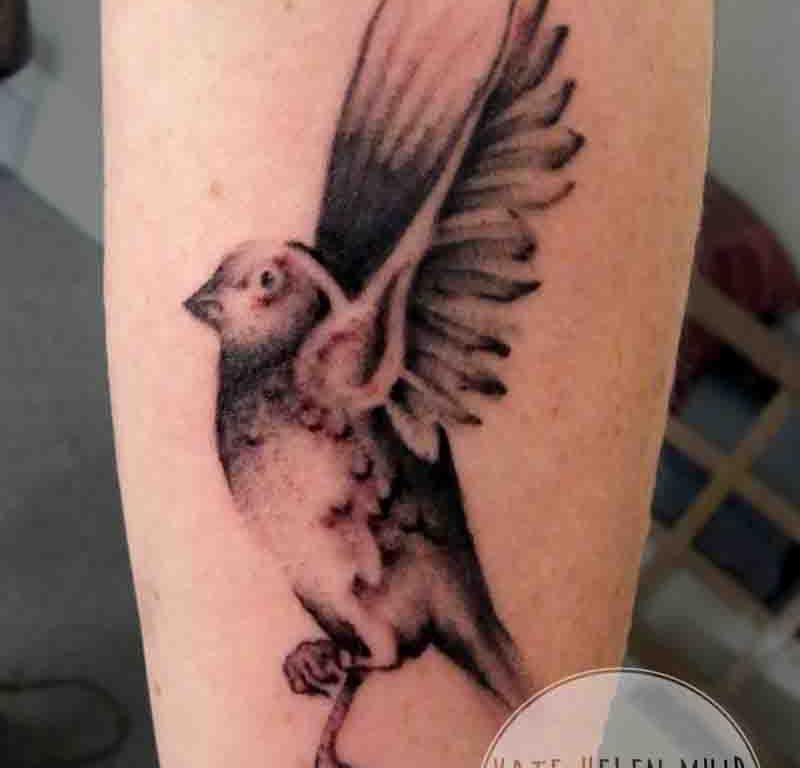 Tribal Inspired Flying Bird Tattoo Illustration Stock Vector (Royalty Free)  2312872233 | Shutterstock