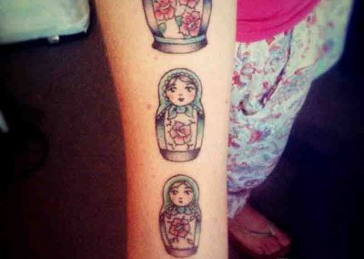 Russian Doll Arm Tattoo