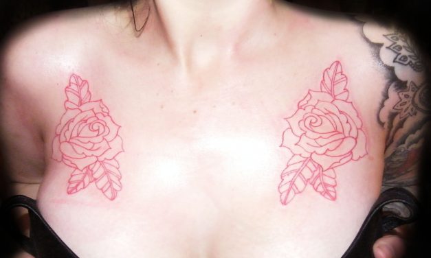 Roses on Chest Tattoo