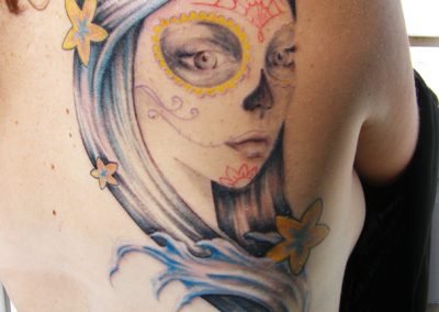 Gypsy Back Piece Tattoo