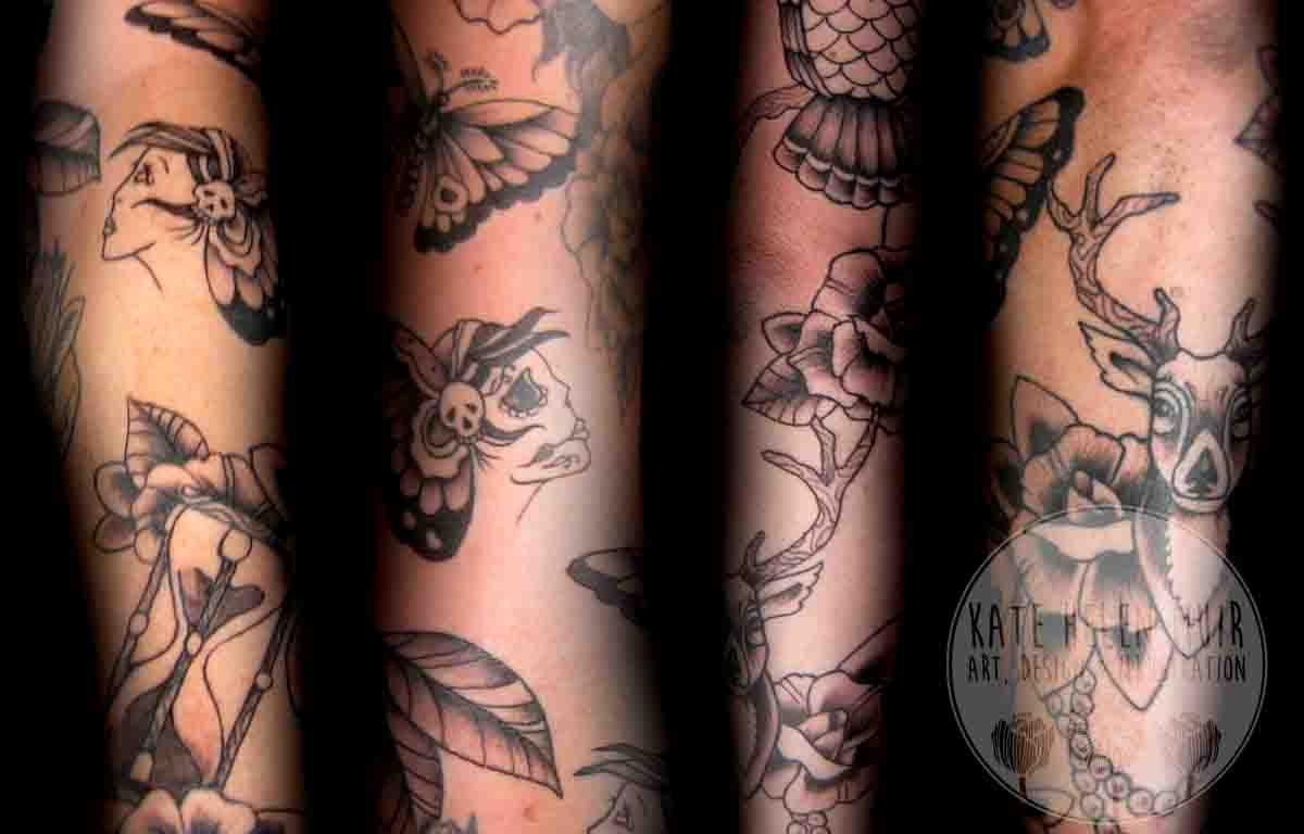Geometric Deer Tattoo, Forearm Tattoo for Men, Half Sleeve Tattoo, Deer  Fake Tattoo Sleeve, Deer Temporary Tattoo, Geometric Tattoo Forearm - Etsy