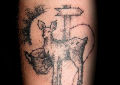 Sketchy Doe a Deer Tattoo