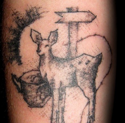 Sketchy Doe a Deer Tattoo