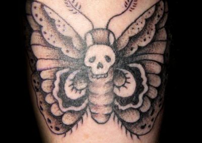 Moth Skull Tattoo