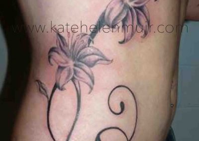 Side Flower Tattoo