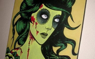 Zombie Girl Painting