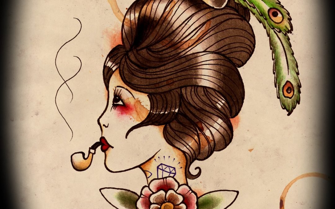 Pipe Girl – Tattoo Design