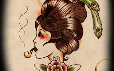Pipe Girl – Tattoo Design