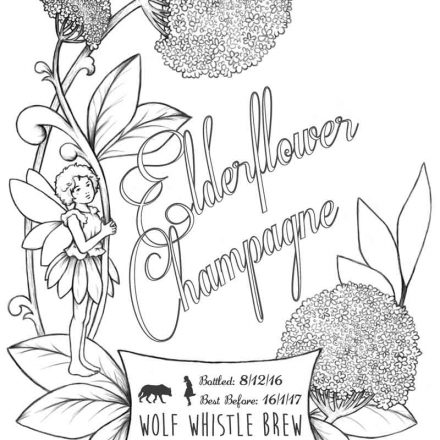 Elderflower Champagne – Logo and Label