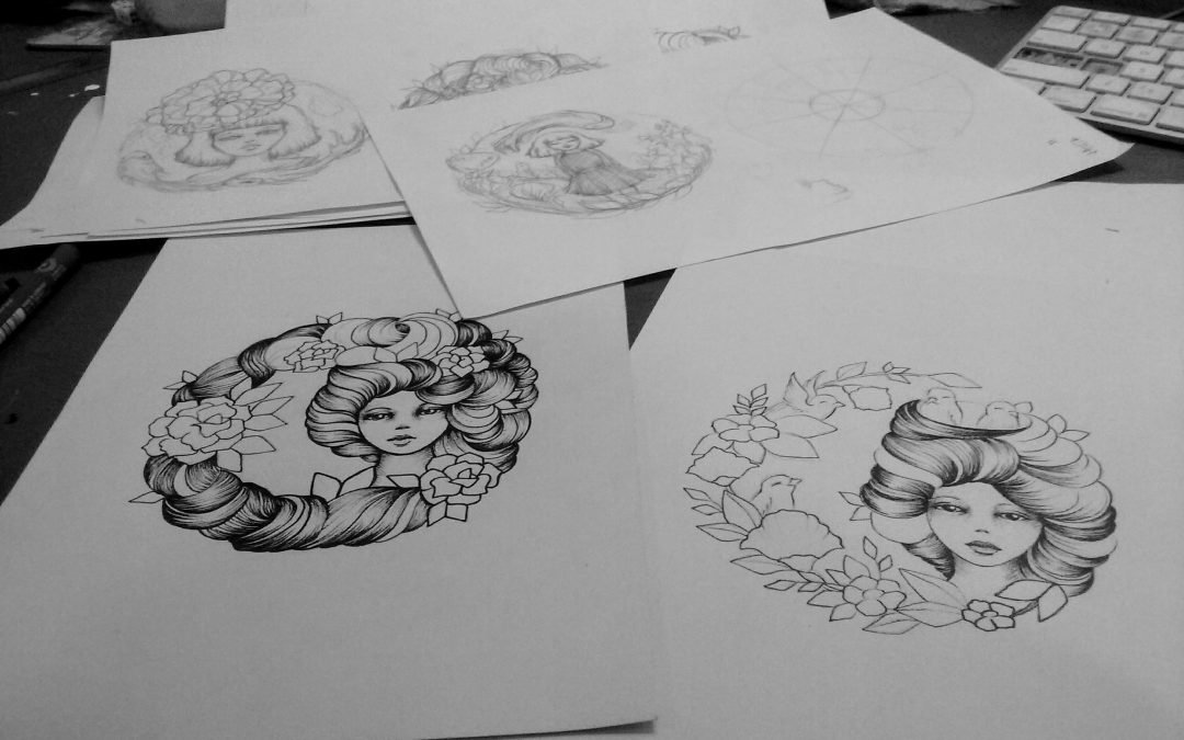 Gypsy Girl Designs for Plates
