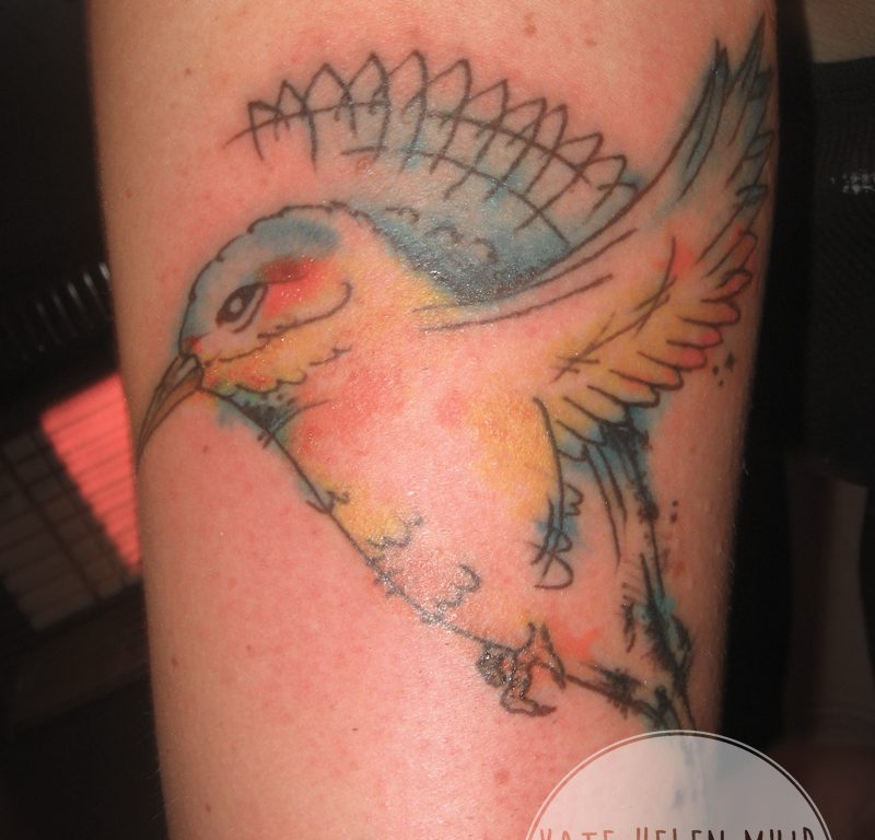 Kingfisher Birds Aquarelle tattoo by Liisa Addi Kask  Best Tattoo Ideas  Gallery