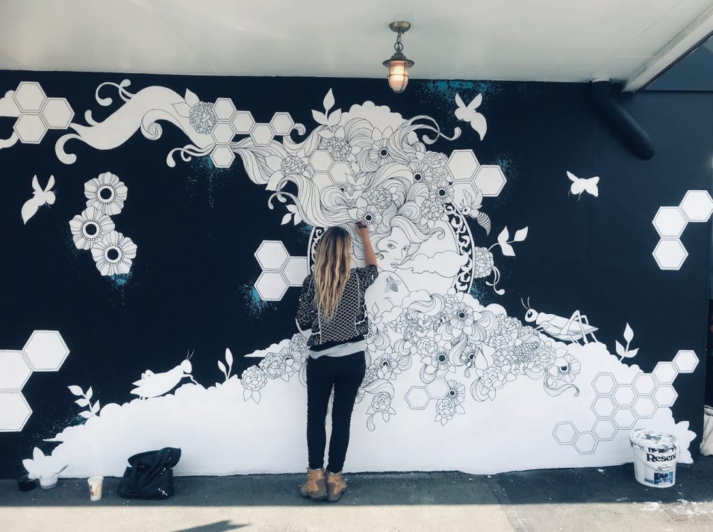 Wellington Mural and Artist