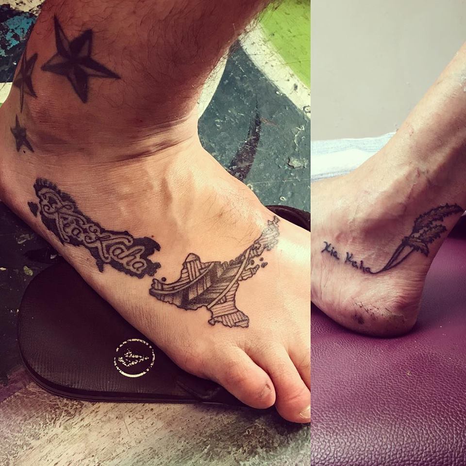 Tattoo foot kia kaha nz