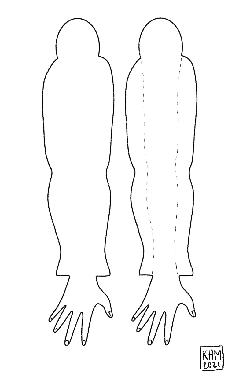 Printable Blank Arm Template For Tattoo