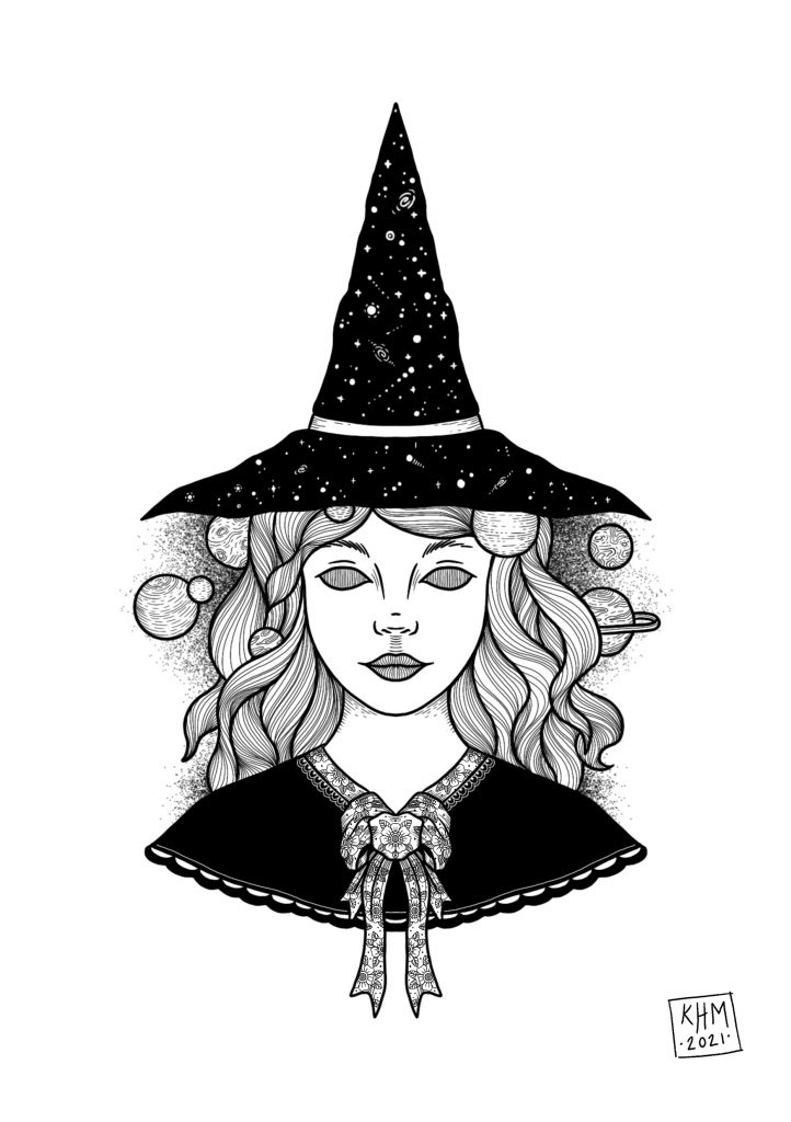  Witch Tattoo Design #02 | KateHelenMuir