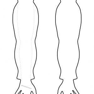 A template to use to draw a sleeve tattoo
